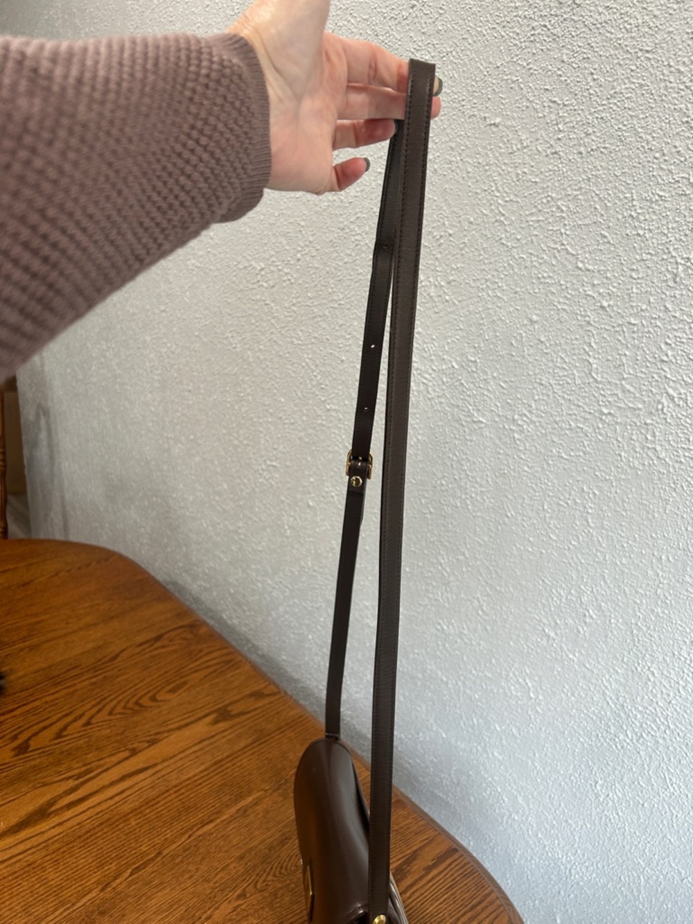 Burberrys Brown Leather and Nova Check Crossbody Bag - Picture 3 of 16